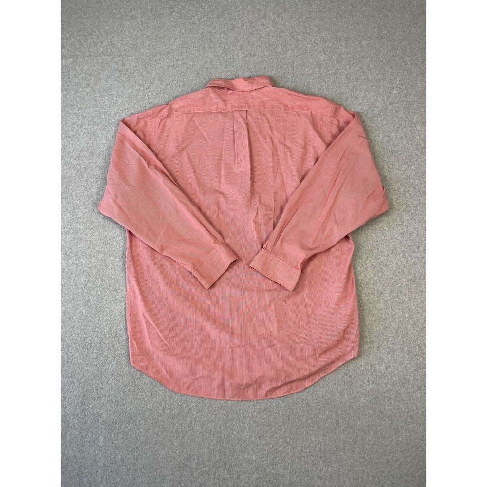 Vintage Polo Ralph Lauren Shirt Mens XL Red Stripe Yarmouth Button Down - Picture 8 of 9